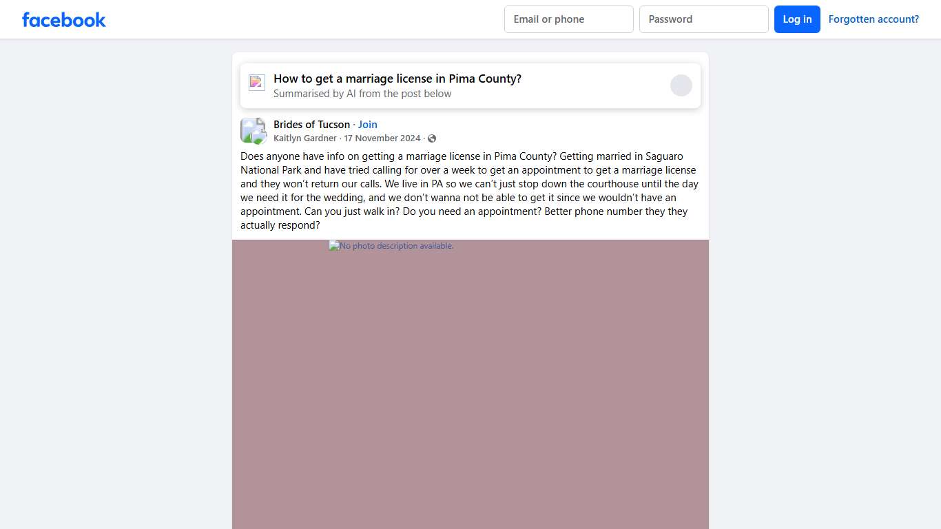 Brides of Tucson | Does anyone have info on getting a marriage license in Pima County | Facebook